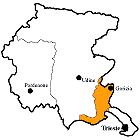 Provinz Gorizia Karte