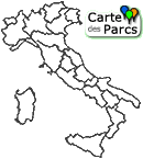 Carte régionale du parcs d'Italie