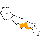 Provinz Taranto Karte